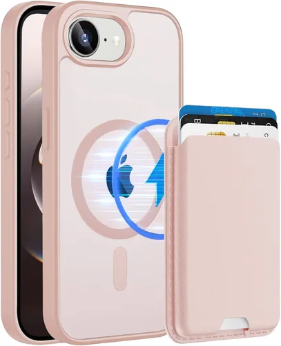 Miniatura 92 de Funda magnética para iPhone 12 Pro Max, cartera magnética desmontable con soporte para tarjetas, [compatible con MagSafe] grado militar, a prueba