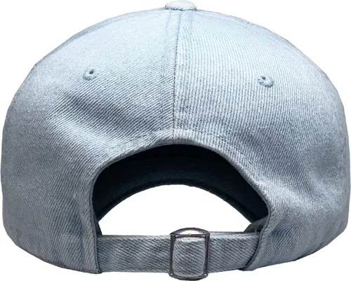 Miniatura 3 de Gorra de béisbol de perfil bajo, ajustable, lisa, clásica, de algodón, estilo polo en blanco, sin estructura