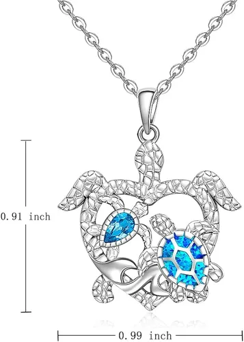Miniatura 7 de Hummingbird Cat Turtle Necklace for Women Celtic Pentagram Pentacle Necklace Pendant 925 Sterling Silver Halloween