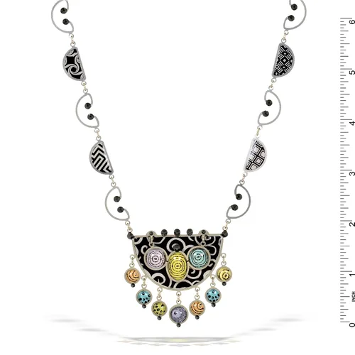 Miniatura 3 de Artazia Black N White collares con acentos n2711Pastel