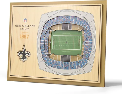 Miniatura 16 de YouTheFan Arte de pared de 5 capas con vista del estadio de la NFL
