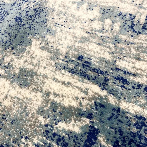 Miniatura 5 de 7680 - Alfombra abstracta moderna, tamaño grande Azul/claro