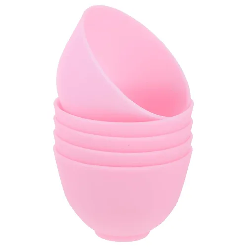 Beavorty Juego de cuencos mezcladores de mascarilla facial de 4 pulgadas, de silicona, para el cuidado de la piel, para el hogar, spa, salón de
