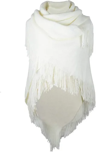 Miniatura 7 de Poncho suelto para mujer con elegante botón de trompeta, abrigo sin botones