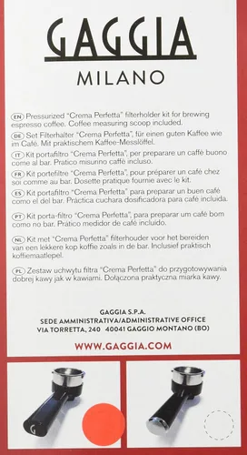 Miniatura 3 de Gaggia 421941312101 Portafiltros crema perfetta