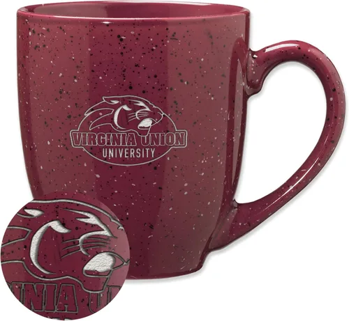 Miniatura 252 de Rico Industries NCAA Virginia Tech Hokies Maroon - Taza de café de cerámica grabada con láser, color del equipo, 16 onzas