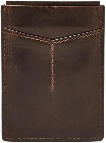 Miniatura 7 de Fossil Funda magnética minimalista de cuero para hombre con clip para dinero bolsillo frontal cartera para hombres
