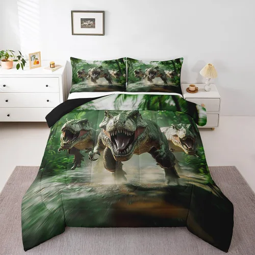 Miniatura 24 de Feelyou Juego de edredón con estampado de elefante étnico para niñas y niños, edredón de elefante, estilo bohemio exótico, juego de ropa de cama