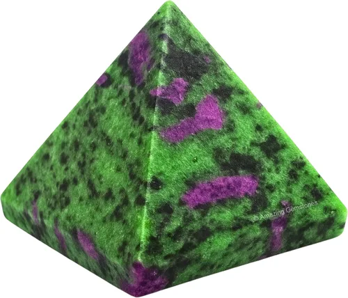 Miniatura 22 de Piedras Curativas de Cristal de Pirámide de Cuarzo Claro de Amazing Gemstone - Figura de Gran Pirámide de 2" de Piedra Natural para Meditación