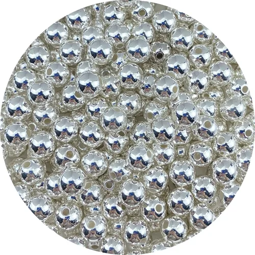 Miniatura 15 de Jmassyang 200 cuentas de perlas brillantes de 0.394 pulgadas (0.394 in), color AB, redondas, de plástico, acrílico, espaciador, manualidades