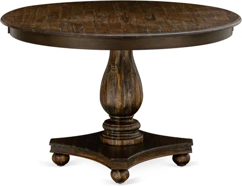 Miniatura 3 de East West Furniture F2GA5-740 - Juego de mesa de cocina de 5 piezas para 4 personas, incluye una mesa de comedor redonda con pedestal y 4 sillas