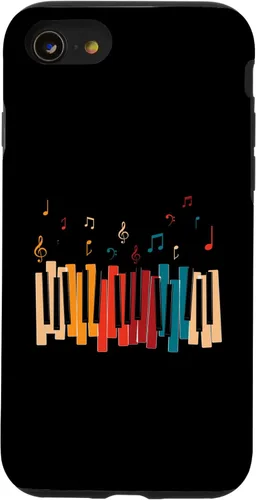 Miniatura 18 de iPhone 11 Pro Notas de Música Teclado Colorido Piano Case