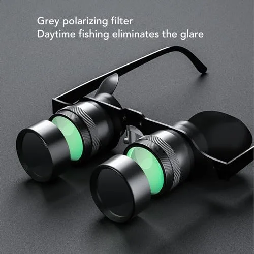 Miniatura 5 de Lentes binoculares, lente HD con zoom 3X, distancia de enfoque ajustable, para pesca, observación de aves, deportes, conciertos, teatro, ópera, TV