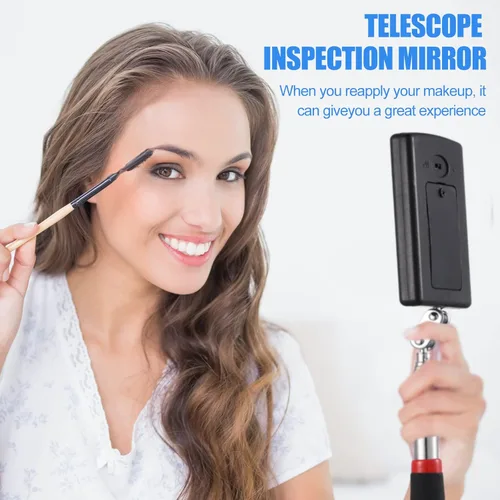 Miniatura 7 de 4 Piezas Espejo de Inspección Telescópico Espejo de Inspección Telescópico con Luz LED Flexible Herramienta para Verificación y Observación