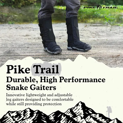 Miniatura 2 de Pike Trail Polainas de pierna de serpiente: protección de alto rendimiento para excursionistas y cazadores - Impermeable, protección contra