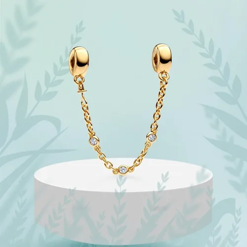 Miniatura 123 de Dijes de plata de ley 925 con diseño de oso dorado para mujer, pulseras y collares, regalos para familiares y amigos, 3 piezas/paquete