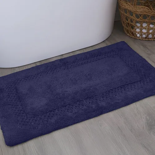 Miniatura 18 de Home Weavers Classy - Juego de alfombras de baño 100 % algodón, decoración de baño, lavable, extrasuave y absorbente, tapete de cocina, juego de Aqua