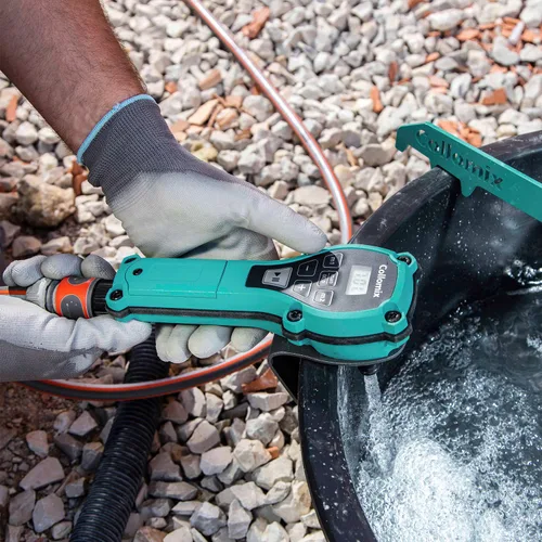 Miniatura 5 de COLLOMIX Dispositivo de dosificación de agua - Medidor de agua de precisión AQiX para mezcla de materiales con tope de flujo automático y conector