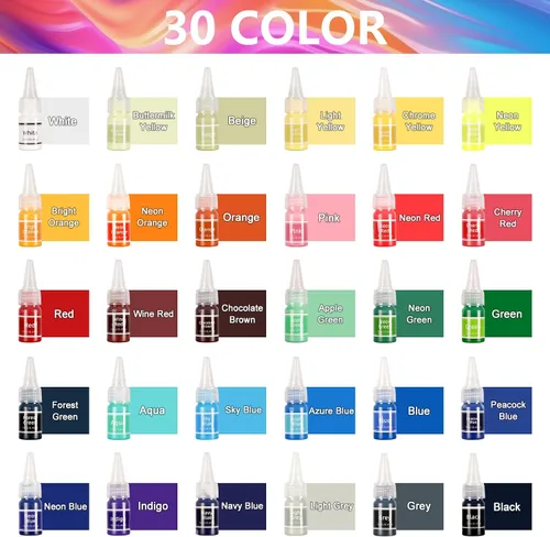 Miniatura 2 de Ceya Pasta de pigmento para resina epoxi, 30 colores, 13.7 onzas, altamente concentrada y fácil de mezclar, juego de colorantes de resina opaca
