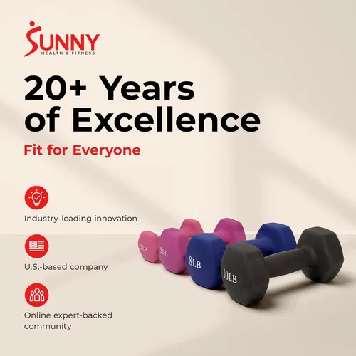 Miniatura 9 de Sunny Health & Fitness - Mancuerna de neopreno.