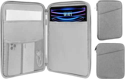 Miniatura 29 de MoKo Funda para tablet de 9 a 11 pulgadas, compatible con iPad Air M4/Pro M5 de 11 pulgadas, iPad A16 de 11 pulgadas, i-Pad 10/9/8/7th/Air 5/4th