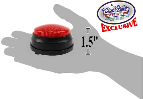 Miniatura 7 de Matty's Toy Stop Luces y sonidos electrónico 3 modos rojo y azul juego de respuesta zumbador y temporizador de cuenta regresiva paquete de regalo