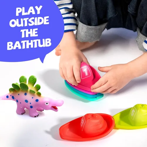 Miniatura 6 de Hely Cancy Juguetes de baño sin moho para niños pequeños de 18 meses