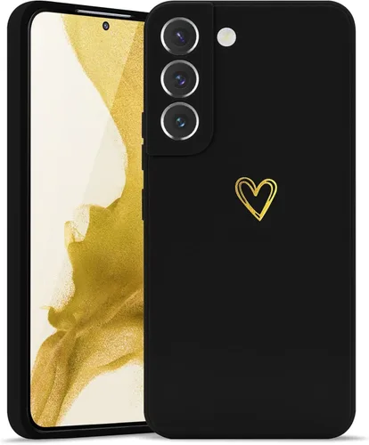 Miniatura 11 de Wirvyuer Funda para Samsung Galaxy S22, bonita funda delgada a prueba de golpes con soporte de carga inalámbrica y protección, verde