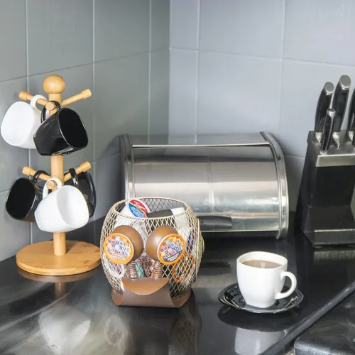 Miniatura 2 de Made Easy Kit Organizador de cápsulas de café – Decoración funcional de la barra de café para el hogar – Accesorios de almacenamiento de encimera