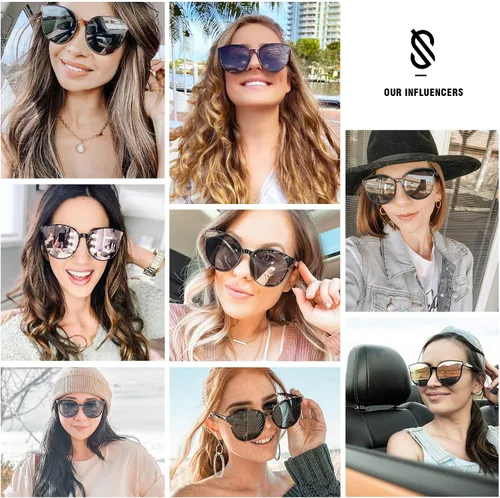 Miniatura 4 de SOJOS Oversized Round Sunglasses for Women and Men