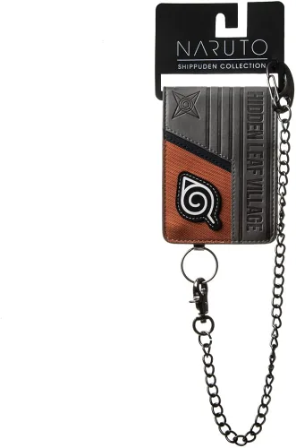 Miniatura 6 de Naruto Hidden Leaf Village - Cartera plegable con cadena Multi colorido