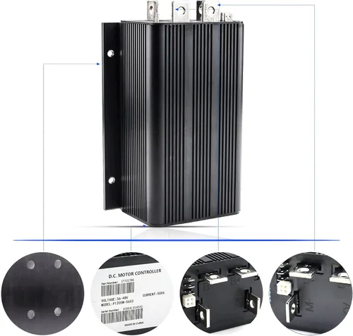 Miniatura 5 de Controlador Curtis 1205-117 36V 400A 0-5KΩ Curtis y 1204-1205 36V 500A 0-5KΩ Compatible con Curtis 1204 1205 36V EZGO Golf Cart Controlador