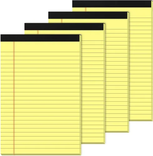 Miniatura 17 de Bloc de notas legales de 5 x 8 pulgadas para oficina, bloc de notas de 5 x 8 pulgadas para el trabajo, papel de 80 GSM, bloc de notas con rayas