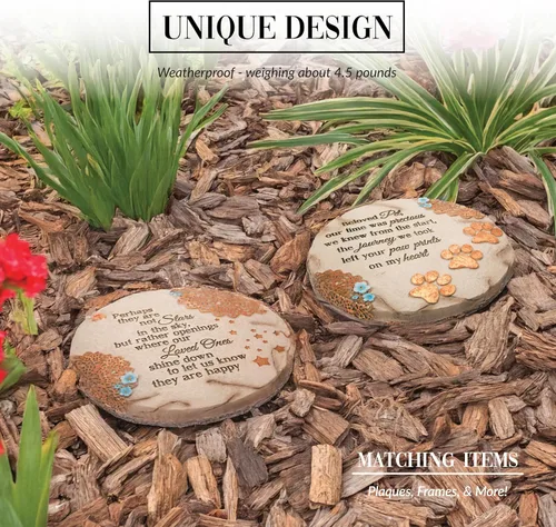 Miniatura 4 de Pavilion Gift Company 19059 Light Your Way - Piedra conmemorativa de jardín, 10 pulgadas, querida mascota