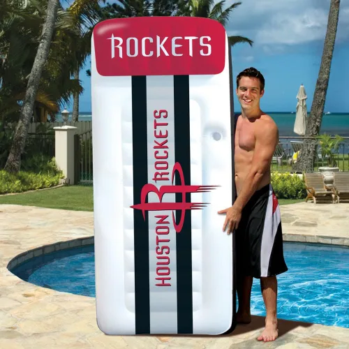 Miniatura 2 de Poolmaster NBA - Tumbona inflable grande para colchón de piscina Houston Rockets