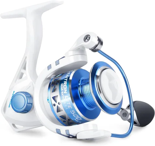 Miniatura 18 de KastKing Centron & Centron Lite Carretes Giratorios, Tamaño 500 es Perfecto para Pesca en Hielo, Hasta 17.5 lbs de Arrastre Máximo, Relación