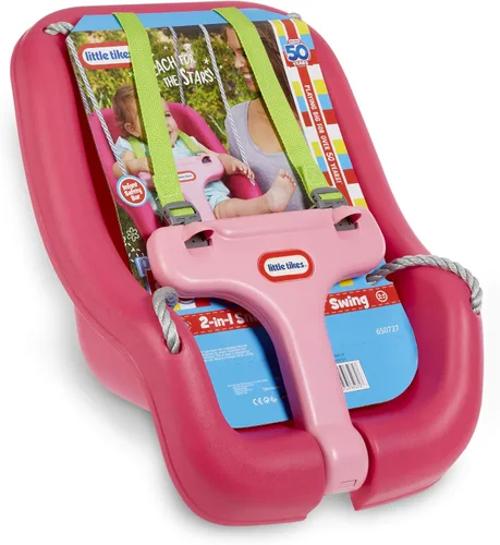 Miniatura 5 de Little Tikes Columpio 2-en-1 ajustado y seguro, Magenta