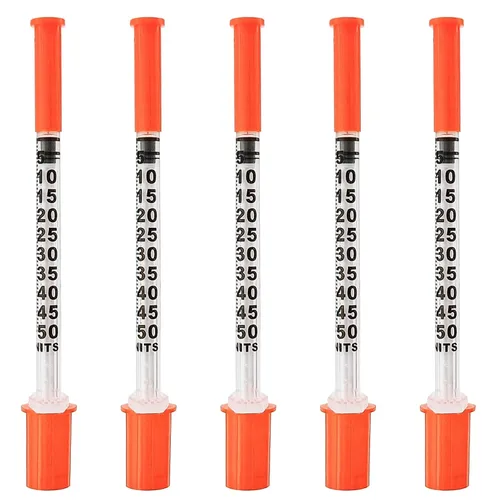 Miniatura 7 de U-100 Jeringa de 1mL con agujas de 30G de 1/2 pulgada, paquete individual de 100