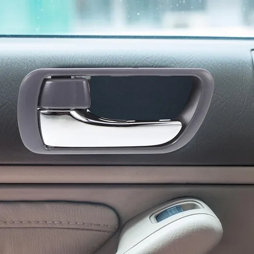 Miniatura 3 de 2pcs Car Interior Door Handles Replacement Chrome Auto Door Pull Handles Interior Fit Mid-Size Sedan 2002-2006 Driver Passenger Side Trim