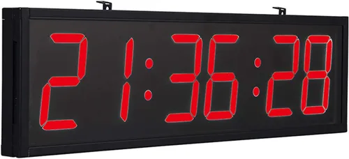 Reloj digital LED para gimnasio con control remoto, cronómetro, alarmas, temporizador, humedad y temperatura, reloj de pared de gran tamaño de 27.8