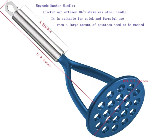 Miniatura 5 de TENTA KITCHEN Good Grips Prensador de Patatas Sólido de Nailon Prensa Licuadora Triturador para Utensilios de Cocina Antiadherentes con Mango