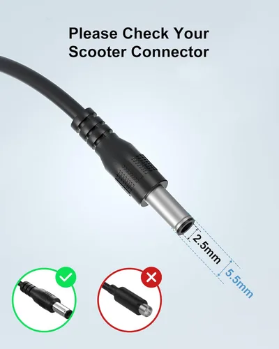 Miniatura 3 de WUKUR Cargador de 42 V para bicicleta eléctrica Jetson compatible con Jetson Electric Scooter Bolt/Bolt Pro/Adventure/Metro/Journey/LX10/J5/J8