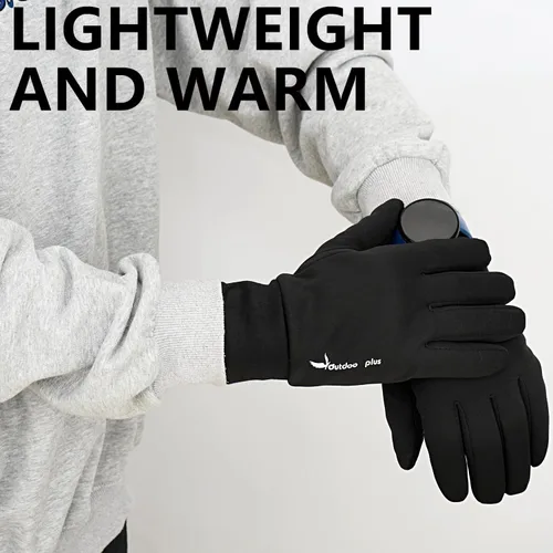 Miniatura 6 de outdoor plus Guantes de correr para hombres y mujeres, guantes térmicos para pantalla táctil, guantes de conducción para senderismo, ciclismo