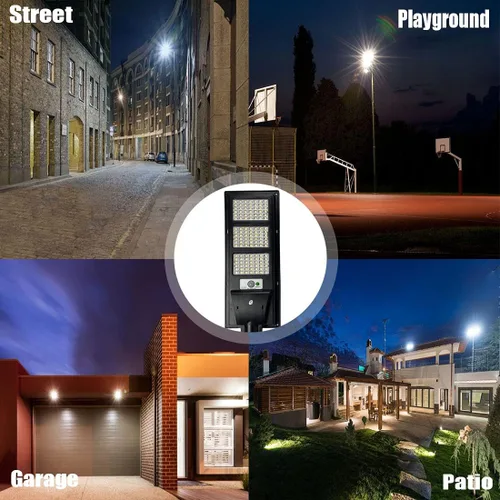 Miniatura 2 de Luz solar de calle del atardecer al amanecer, 50000 lúmenes, luces solares para exteriores con sensor de movimiento para calle, patio, 3t