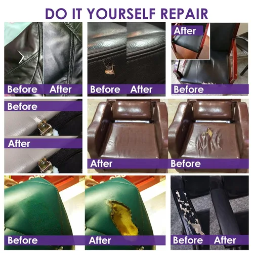 Miniatura 4 de Cinta de parche de reparación de cuero de 4 x 60 pulgadas, cinta autoadhesiva fuerte para muebles, sofás, sillones, asientos de automóvil, armarios