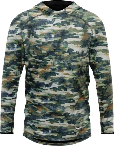 Miniatura 14 de BLACKSTRAP Top de capa base con capucha Summit para hombre