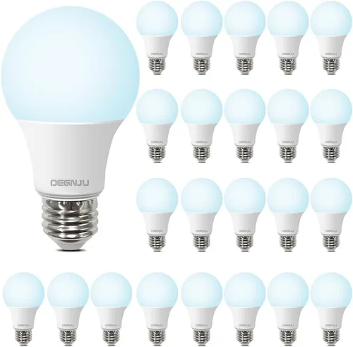 Miniatura 10 de DEGNJU Bombillas LED A19, bombillas LED equivalentes a 60 W, blanco suave 2700 K, 800 lúmenes, base estándar E26, no regulable, bombillas LED