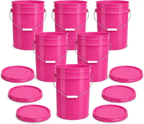 Miniatura 17 de ePackageSupply Balde de 5 galones con tapa hermética Fabricado en EE. UU. Grado alimenticio Plástico premium HDPE resistente Cubo multiuso