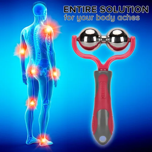 Miniatura 6 de Nobility Rodillo de bola de masaje: hielo frío y caliente para el tejido profundo y el dolor muscular para aliviar la rigidez y el estrés, cuerpo