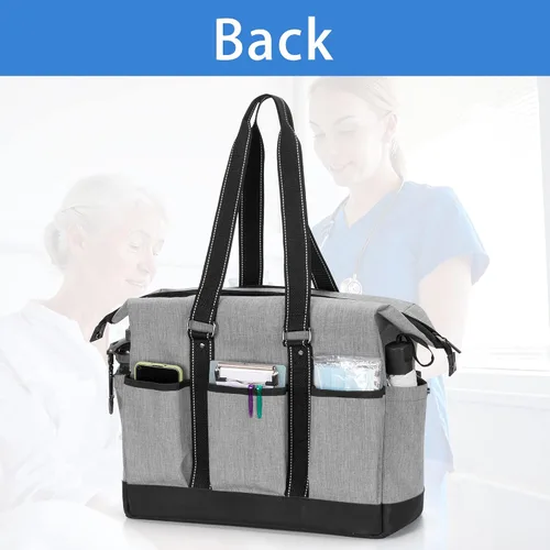 Miniatura 18 de Damero Bolsa de enfermera con funda para laptop para el trabajo y el cuidado del hogar, estudiantes de medicina